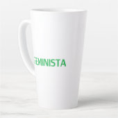 フェミニストスペインのフェミニスタモダン カフェラテマグ (左アングル)