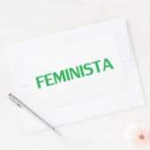 フェミニストスペインのフェミニスタモダン 長方形シール (封筒)