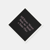 フェミニストピンクガーリーフェミニズム引用文 – 歴史 スタンダードカクテルナプキン (角)