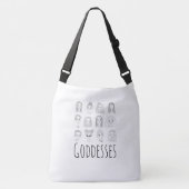 フェミニストフェミニズムDoodleアートトートバッグ クロスボディバッグ (正面)