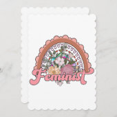 フェミニストフラットグリーティングカード シーズンカード (正面/裏面)