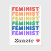 フェミニストプライド虹 シール (シート)