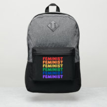 フェミニストプライド-おもしろいフォント- backpack