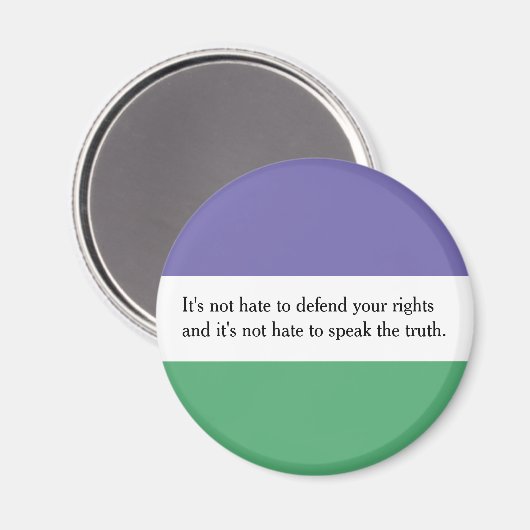 フェミニストマグネットウィズマグダレンベルンズ引用文 マグネット (正面/裏面)