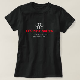 フェミニストマフィアアンチ性差別の女性シンボルブラック Tシャツ