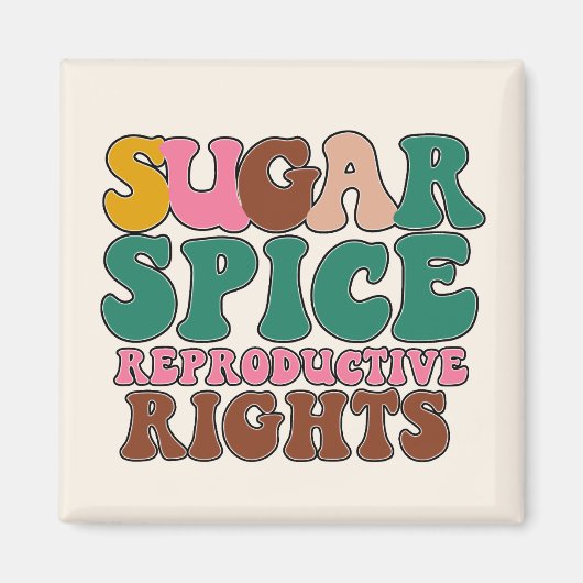 フェミニスト冷蔵庫デコール マグネット (正面)