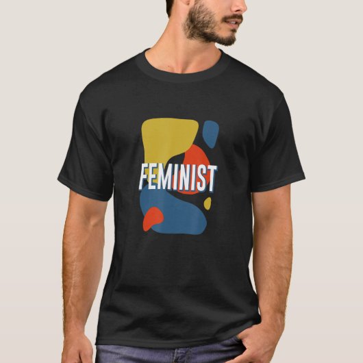 フェミニスト女性の権利ことわざ強化引用文 Tシャツ (正面)