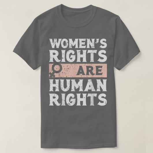 フェミニスト女性の権利は人権である1861 Tシャツ (デザイン正面)