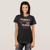 フェミニスト女性の権利は人権1 Tシャツ (正面フル)
