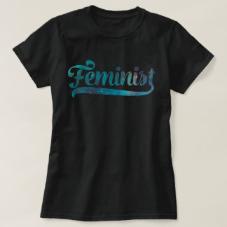 フェミニスト宇宙銀河系パターン Tシャツ