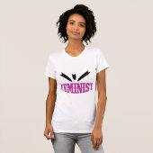 フェミニスト宣言Tシャツ 女性のエンパワーメント Tシャツ (正面フル)