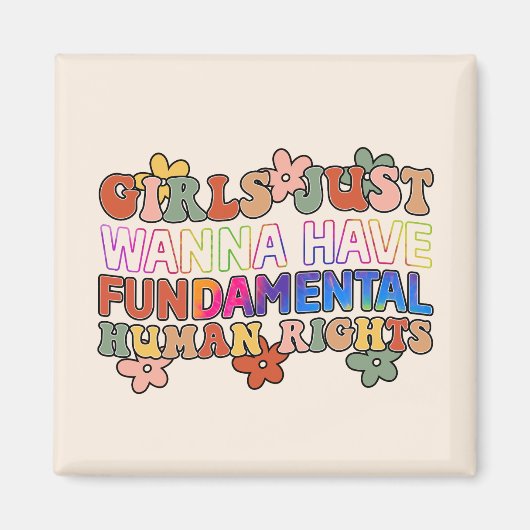 フェミニスト平等 マグネット (正面)