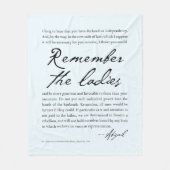 フェミニスト引用文最高ののフェミニズム才能 フリースブランケット (正面)