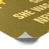 フェミニスト彼女は警告自由を保った ポスター (角)