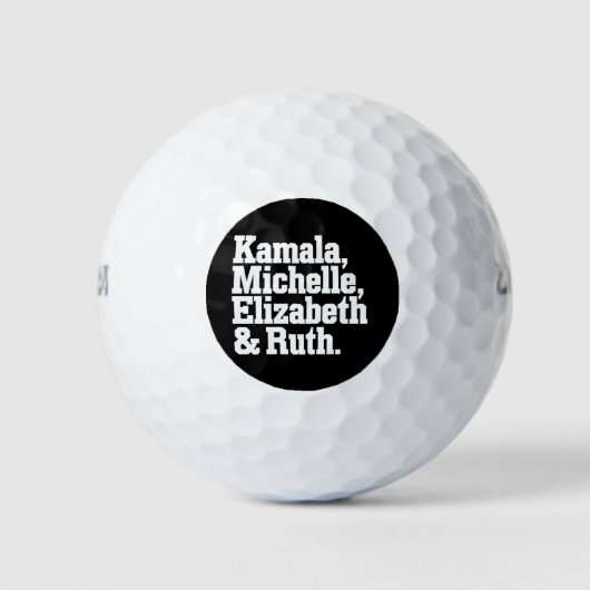 フェミニスト政治カマラミシェルのエリザベス・ルース ゴルフボール (正面)