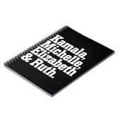 フェミニスト政治カマラミシェルのエリザベス・ルース ノートブック (左側)