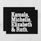 フェミニスト政治カマラミシェルのエリザベス・ルース ポストカード (正面/裏面)