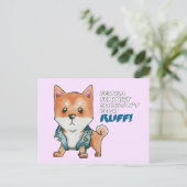 フェミニスト柴犬 ポストカード (スタンド正面)