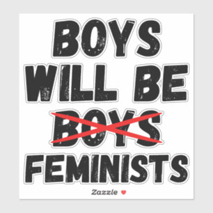 フェミニスト男子 - Boys Will Be Feminists II シール