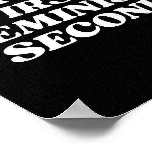 フェミニスト第2フェミおもしろいニズムのジョークHilariou ポスター (角)