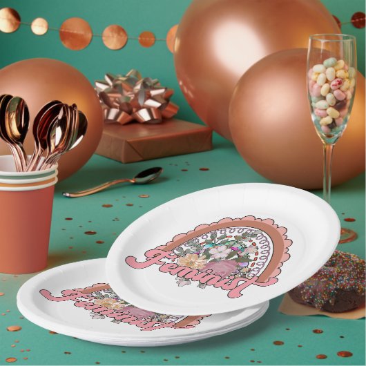 フェミニスト紙プレート ペーパープレート (複数)