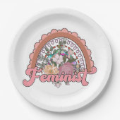 フェミニスト紙プレート ペーパープレート (正面)