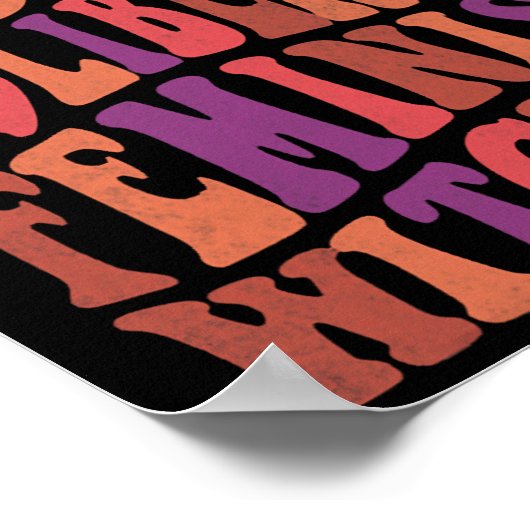 フェミニスト自由主義のウィッチフェミニストハロウィーン引用文 ポスター (角)