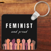 フェミニスト誇りを持ったと キーホルダー (裏面)