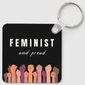 フェミニスト誇りを持ったと キーホルダー (裏面)
