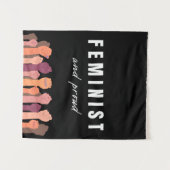 フェミニスト誇りを持ったと タペストリー (正面(横))