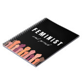 フェミニスト誇りを持ったと ノートブック (左側)