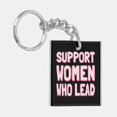 フェミニスト選挙 – IIIをリードする女性をサポート キーホルダー (正面左)