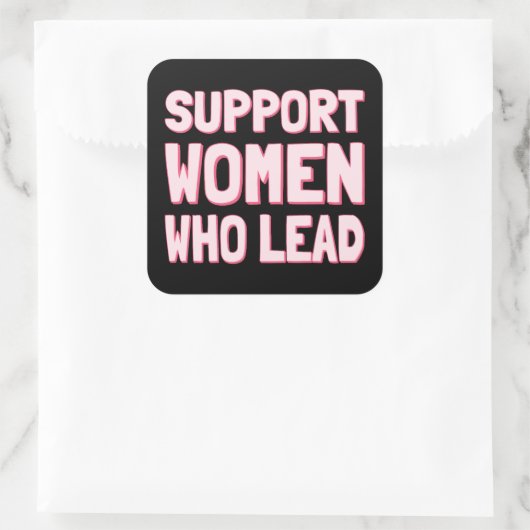 フェミニスト選挙 – IIIをリードする女性をサポート スクエアシール (バッグ)