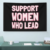 フェミニスト選挙 – IIIをリードする女性をサポート 横断幕 (トレードショー)