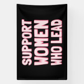 フェミニスト選挙 – IIIをリードする女性をサポート 横断幕 (縦)