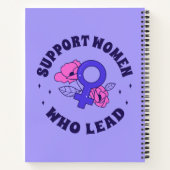 フェミニスト選挙 – Vをリードする女性をサポート ノートブック (裏面)