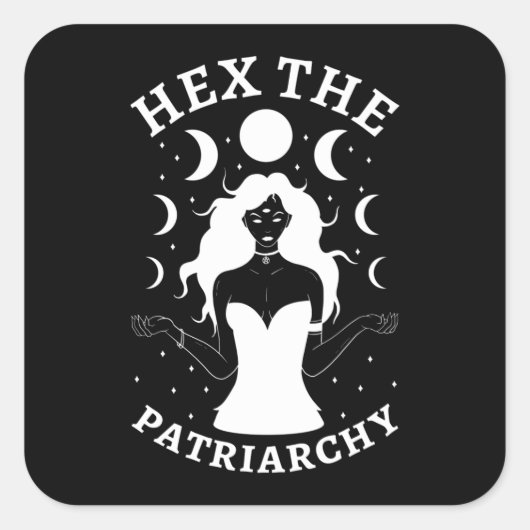 フェミニスト魔女 – Hex The Patriarchy II スクエアシール (正面)