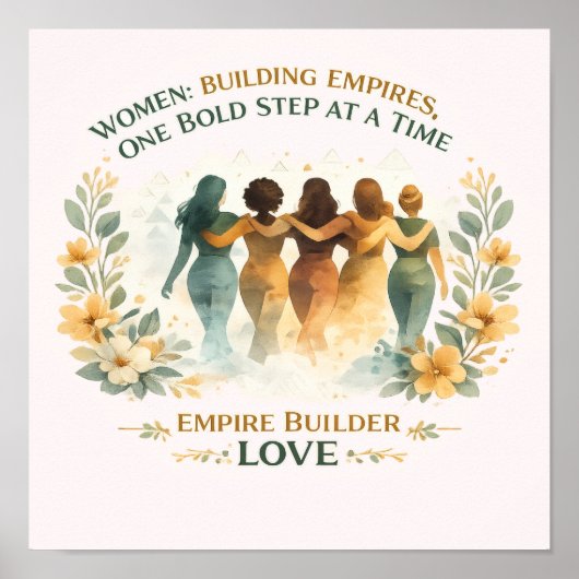 フェミニスト インスパイア T シャツ、強い女性の団結 ポスター (正面)