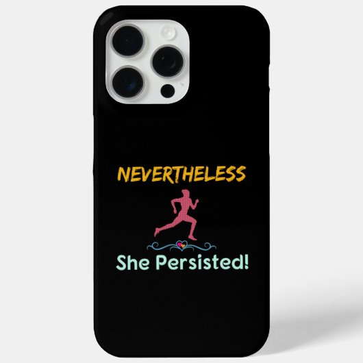 フェミニスト ランナー それでも彼女は続けた Case-Mate iPhoneケース (裏面)