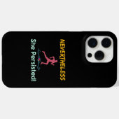 フェミニスト ランナー それでも彼女は続けた Case-Mate iPhoneケース (裏面 (横))