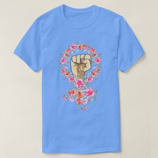 フェミニスト 女性の権利の拳 フェミニズム 性の平等 Tシャツ (デザイン正面)