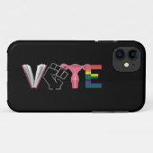 フェミニスト 女性の権利 検閲された本 LGBTQ 投票 Case-Mate iPhoneケース (裏面(横))