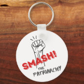 フェミニスト、家父長制を崩壊させる – キーホルダー (裏面)