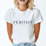 フェミニスト |平等モダン女子パワー自己愛 Tシャツ<br><div class="desc">クラシックカスタムタイポグラフィでミニマルなスタイルでフェミニストの引用文アートのデザインは、のタグラインとカスタム一緒にモダン（eqaulity – 女の子の力 – 自己愛）。こ祝のスタンドアウトデザインで女性のエンパワーメント！友人や女性の姿に最適！#girlpower #feminist #feminism #selflove #equality #genderequality</div>