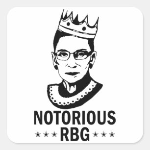 フェミニスト、悪名高きRBG、ルース・バダー・ギンズバーグ スクエアシール