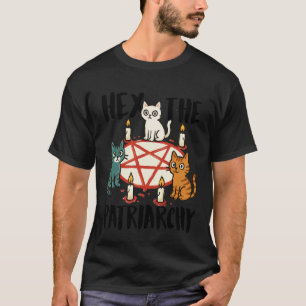 フェミニスト 猫好き エンパワメント 女性 家父長制を呪う Tシャツ