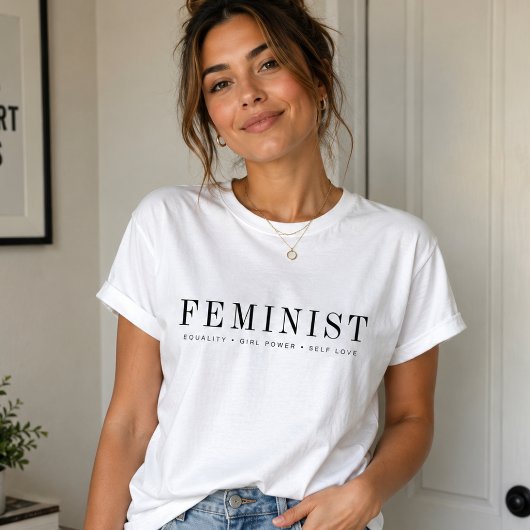フェミニスト | 近代的平等 ガールズパワー 自分愛 Tシャツ