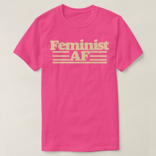 フェミニストAfFeministaf TeeFeminismレトロTee 1432 Tシャツ (デザイン正面)
