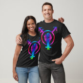 フェミニストLGBTQ平和シンボルティー Tシャツ (ユニセックス)