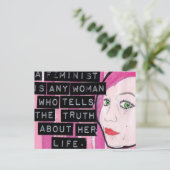 フェミニズムのはがき ポストカード (スタンド正面)